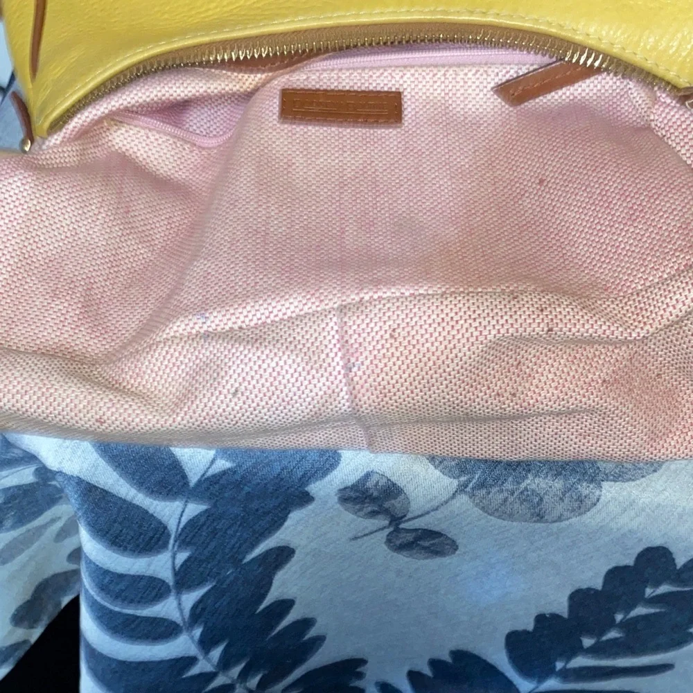 Dooney & Bourke Yellow Leather Shoulder Bag only - Picture 3 of 6